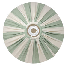 Load image into Gallery viewer, STRIPED - ETSY DESIGN AWARDS EXCLUSIVE - CAROUSEL LAMPSHADE - SCALLOPED EDGES, WIDE BASE