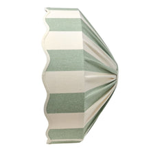 Load image into Gallery viewer, STRIPED - ETSY DESIGN AWARDS EXCLUSIVE - CAROUSEL LAMPSHADE - SCALLOPED EDGES, WIDE BASE