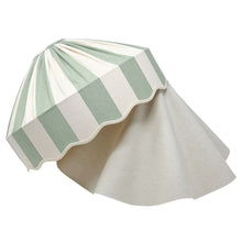 Load image into Gallery viewer, STRIPED - ETSY DESIGN AWARDS EXCLUSIVE - CAROUSEL LAMPSHADE - SCALLOPED EDGES, WIDE BASE