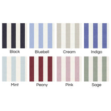 Load image into Gallery viewer, STRIPED - ETSY DESIGN AWARDS EXCLUSIVE - CAROUSEL LAMPSHADE - SCALLOPED EDGES, WIDE BASE