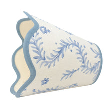 Load image into Gallery viewer, LINEN - TAPERED LAMPSHADE - SCALLOPED EDGES