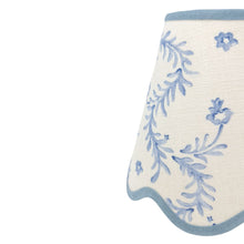 Load image into Gallery viewer, LINEN - TAPERED LAMPSHADE - SCALLOPED EDGES