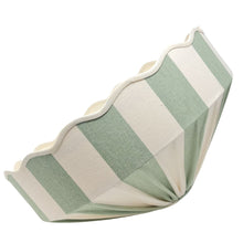 Load image into Gallery viewer, STRIPED - ETSY DESIGN AWARDS EXCLUSIVE - CAROUSEL LAMPSHADE - SCALLOPED EDGES, WIDE BASE
