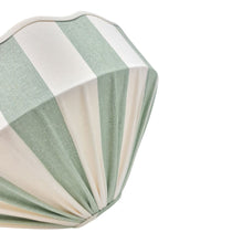Load image into Gallery viewer, STRIPED - ETSY DESIGN AWARDS EXCLUSIVE - CAROUSEL LAMPSHADE - SCALLOPED EDGES, WIDE BASE