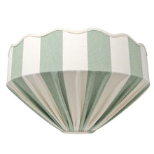 Load image into Gallery viewer, STRIPED - ETSY DESIGN AWARDS EXCLUSIVE - CAROUSEL LAMPSHADE - SCALLOPED EDGES, WIDE BASE