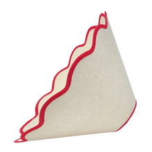 Load image into Gallery viewer, LINEN - COOLIE LAMPSHADE - SCALLOPED EDGES