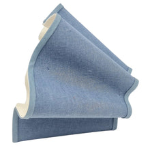 Load image into Gallery viewer, LINEN WITH MATCHING TRIM - WAVY LAMPSHADE - FLAT EDGED