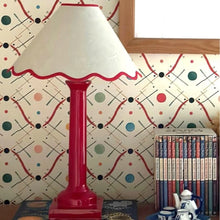 Load image into Gallery viewer, LINEN - COOLIE LAMPSHADE - SCALLOPED EDGES