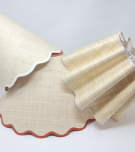Load image into Gallery viewer, RAFFIA - WAVY LAMPSHADE - FLAT EDGED
