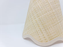 Load image into Gallery viewer, RAFFIA - TAPERED LAMPSHADE - SCALLOPED EDGES
