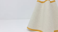 Load image into Gallery viewer, NATURAL LINEN - WAVY LAMPSHADE - FLAT EDGED - COLOUR TRIM