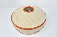 Load image into Gallery viewer, RAFFIA - CAROUSEL LAMPSHADE - SCALLOPED EDGES, WIDE BASE