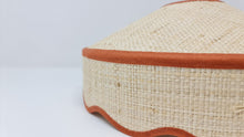 Load image into Gallery viewer, RAFFIA - CAROUSEL LAMPSHADE - SCALLOPED EDGES, WIDE BASE
