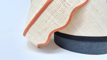 Load image into Gallery viewer, RAFFIA - CAROUSEL LAMPSHADE - SCALLOPED EDGES, WIDE BASE