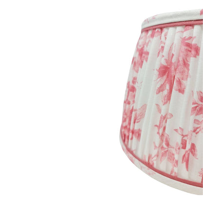 Linen Gathered Lampshade – Cabbages & Roses Colours