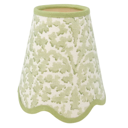 Linen - Tapered Lampshade - Scalloped Edges - Heritage Colours
