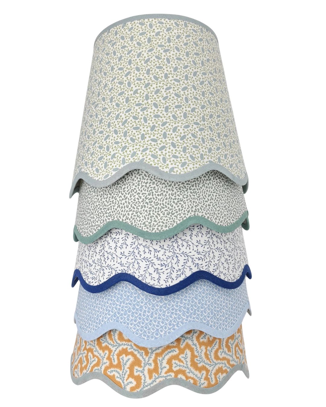 Nesta Tapered Lampshade – Scalloped Edge