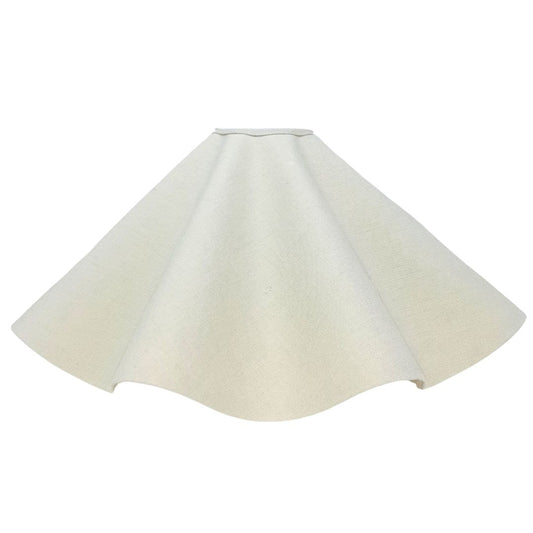 LINEN - COOLIE CURVY LAMPSHADE - FLAT EDGED