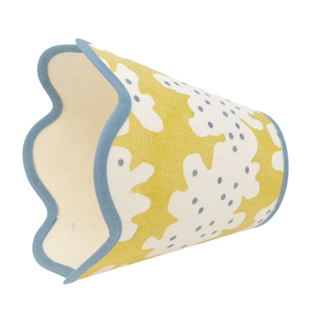 Linen - Tapered Lampshade - Scalloped Edges - Games Collection
