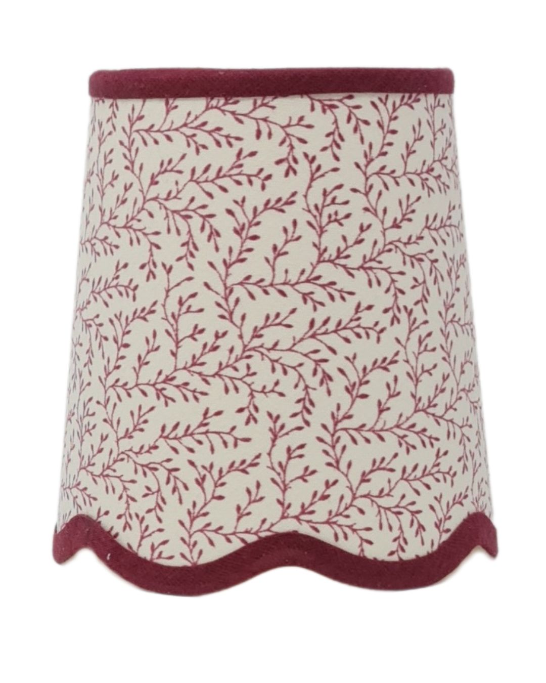 Leonie Tapered Lampshade – Scalloped Edge