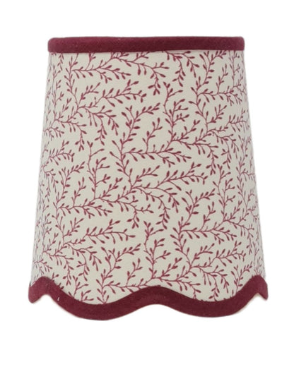 Leonie Tapered Lampshade – Scalloped Edge