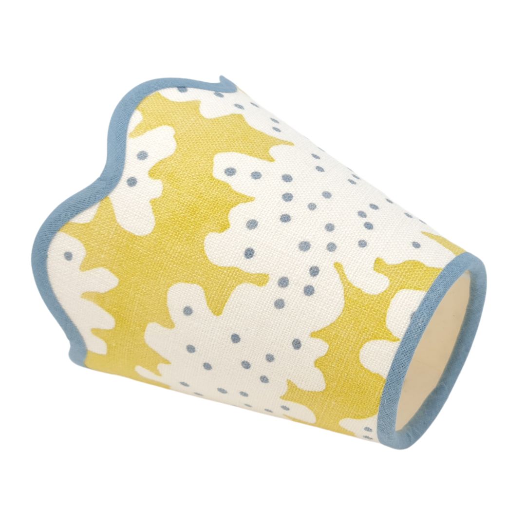 Linen - Tapered Lampshade - Scalloped Edges - Games Collection
