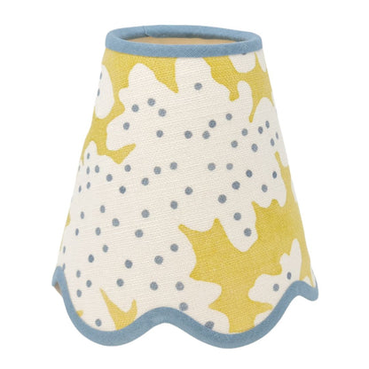Linen - Tapered Lampshade - Scalloped Edges - Games Collection