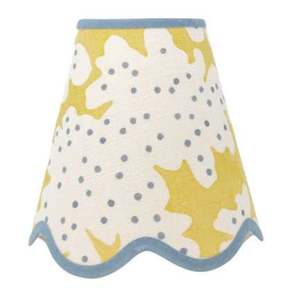Linen - Tapered Lampshade - Scalloped Edges - Games Collection