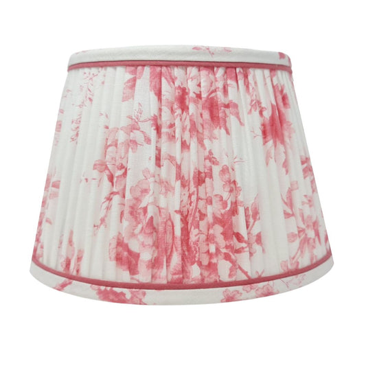 Linen Gathered Lampshade – Cabbages & Roses Colours
