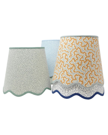 Savannah Tapered Lampshade – Scalloped Edge