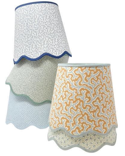 Savannah Tapered Lampshade – Scalloped Edge