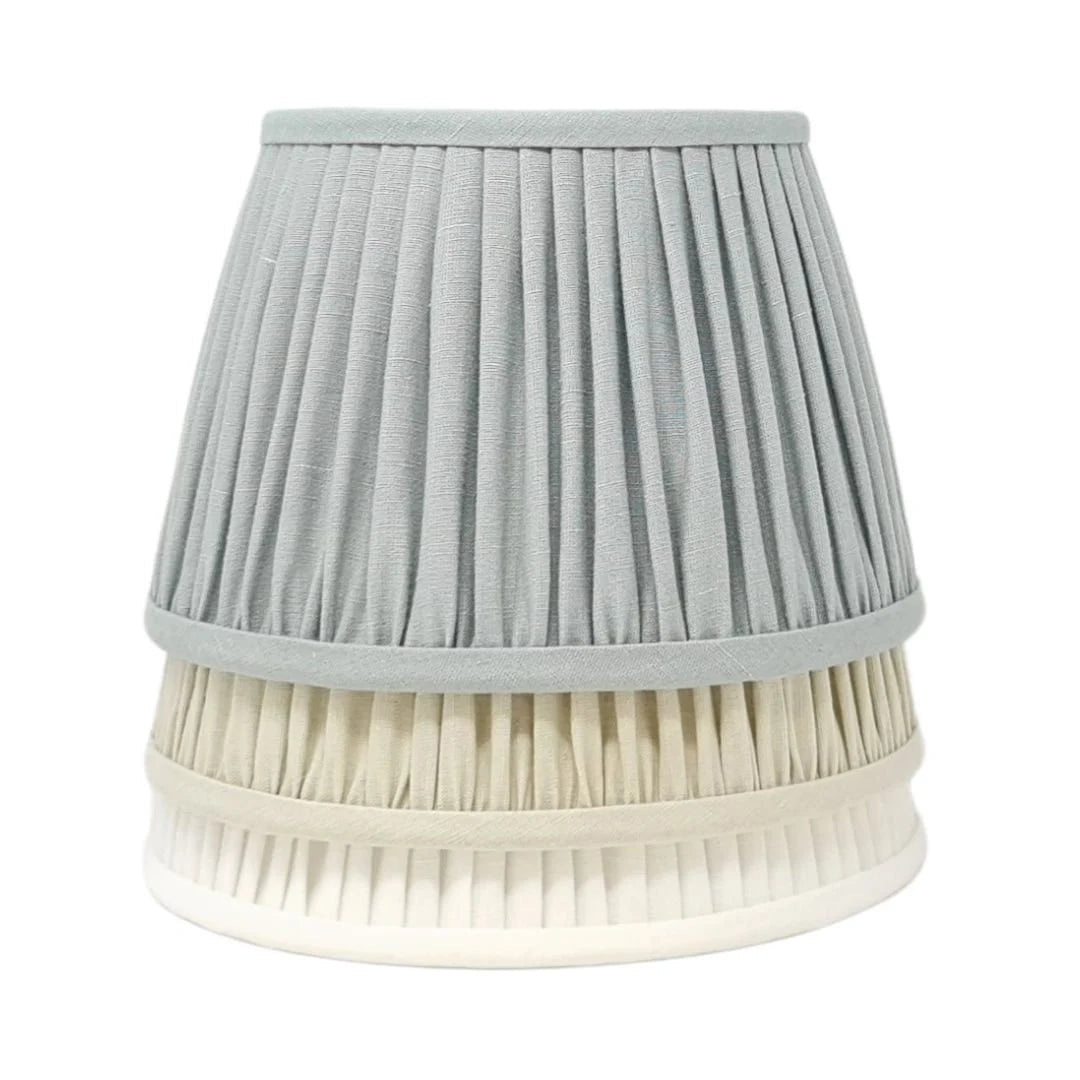 Gathered Lampshade – Classic Linen Colours - Light Stylist