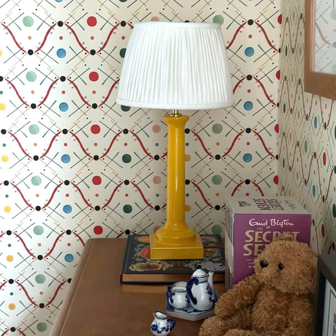 Gathered Lampshade – Classic Linen Colours - Light Stylist
