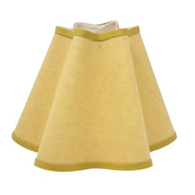 Load image into Gallery viewer, LINEN WITH MATCHING TRIM - WAVY LAMPSHADE - FLAT EDGED
