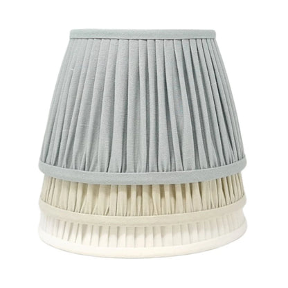 Linen Gathered Lampshade – Classic Linen Colours