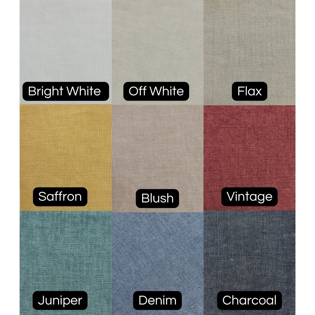 Tapered Lampshade - Scalloped Edges - Linen - Light Stylist