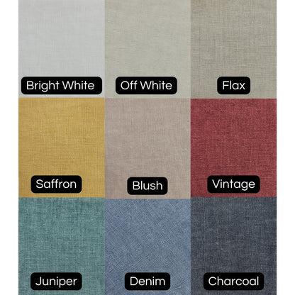 Tapered Lampshade - Scalloped Edges - Linen - Light Stylist