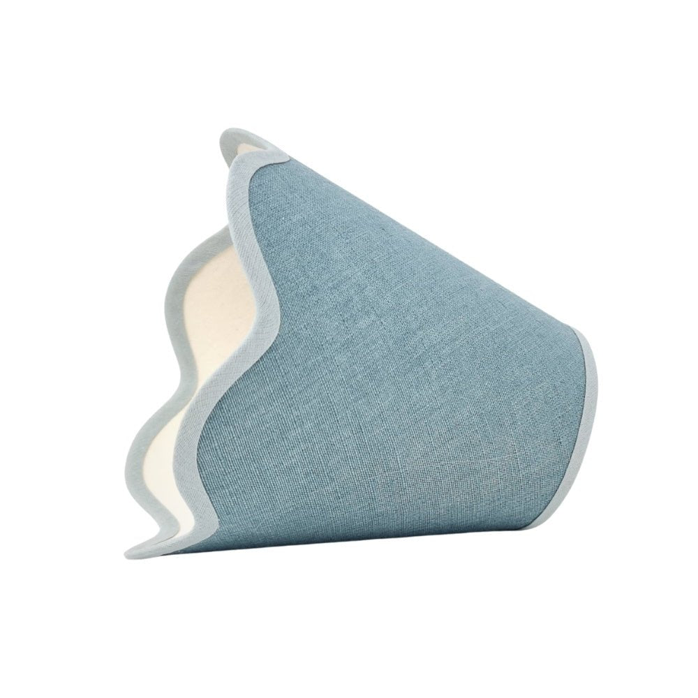 Tapered Lampshade - Scalloped Edges - Linen - Light Stylist