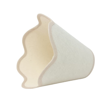 Tapered Lampshade - Scalloped Edges - Linen - Light Stylist