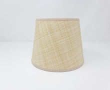Load image into Gallery viewer, RAFFIA - TAPERED CLIP LAMPSHADE - FLAT EDGED

