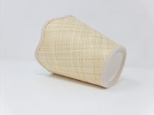 Load image into Gallery viewer, RAFFIA - TAPERED LAMPSHADE - SCALLOPED EDGES
