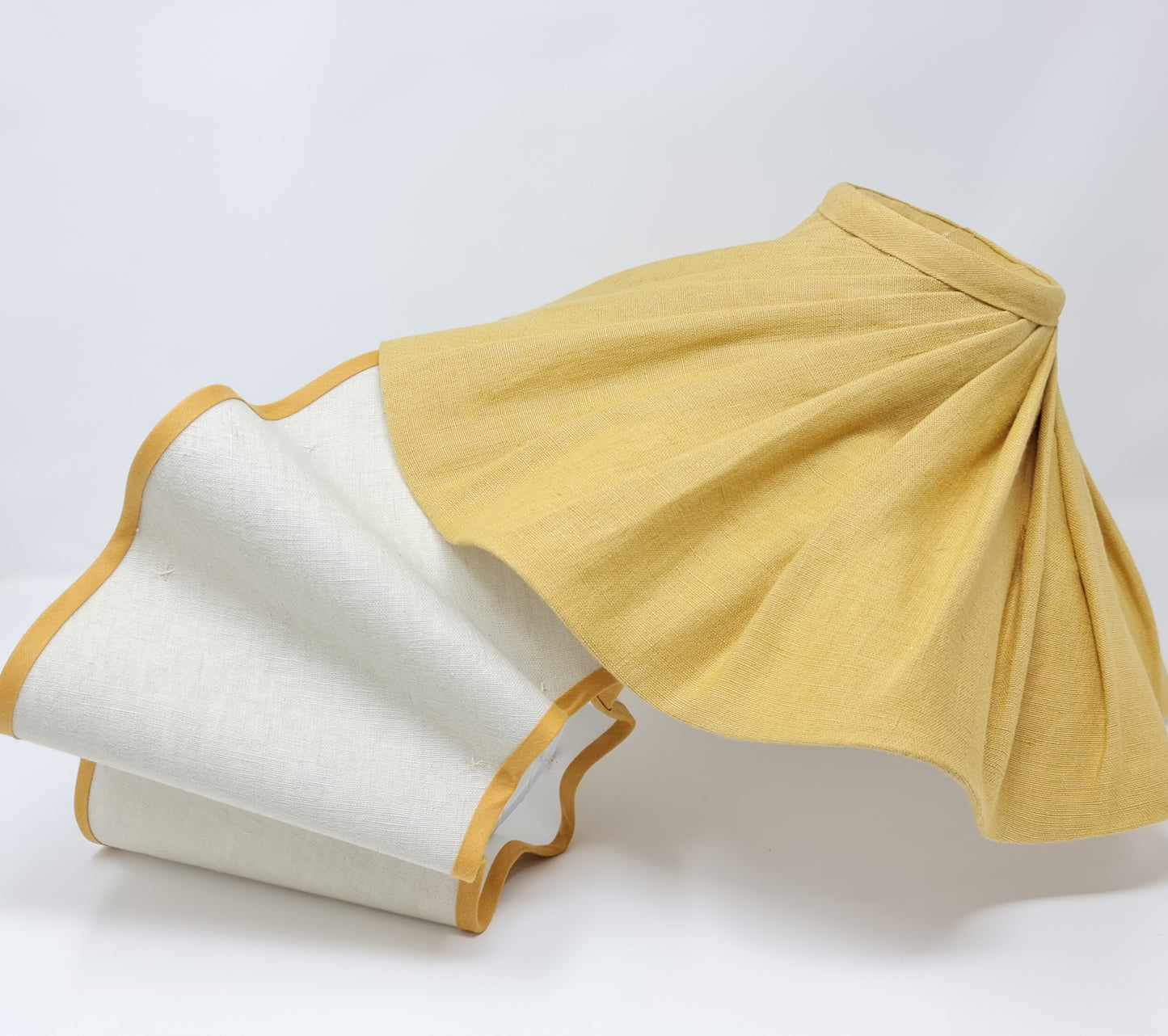 Wavy lampshade - Linen