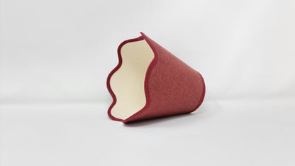 Tapered Lampshade - Scalloped Edges - Linen