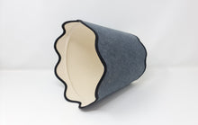 Load image into Gallery viewer, LINEN - TAPERED LAMPSHADE - DOUBLE SCALLOPED EDGES

