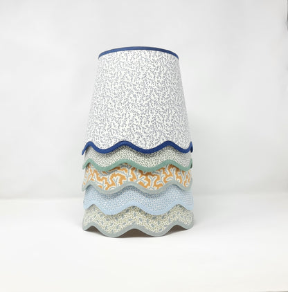 Leonie Tapered Lampshade – Scalloped Edge