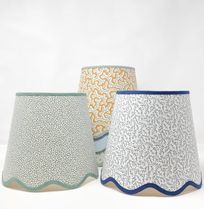 Leonie Tapered Lampshade – Scalloped Edge